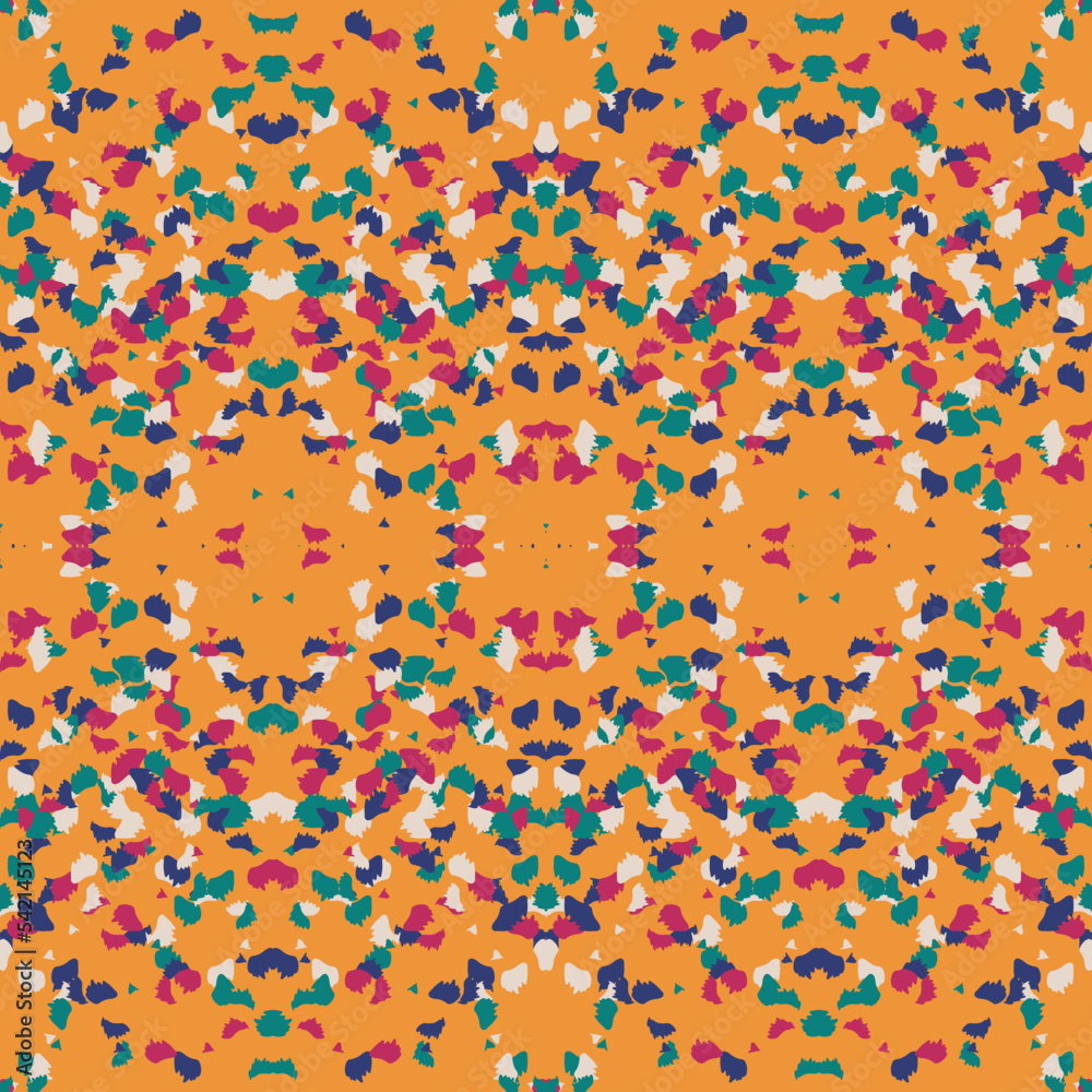 Seamless fractal pattern in vector format for printed fabrics or any ...