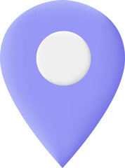 Poster - Modern 3d pin illustrations. Map location pointer. Navigation icon for web, banner, logo or badge.