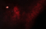 Fototapeta Kosmos - Nebula 3d rendering, deep space background illustration