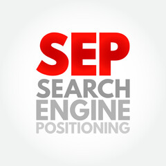 Aufkleber - sep search engine positioning - method of optimizing specific pages of your website with the objecti