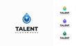 Talent Logo designs concept vector, Rising Star Logo designs template, Reaching Star logo symbol