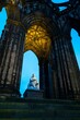 View of the Scott Monument- the Gothic monument to Scottish author Sir Walter Scott