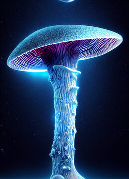glowing mushrooms