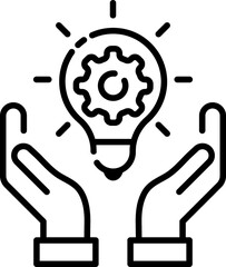 Sticker - Idea, think, idea, bulb, brainstorm icon