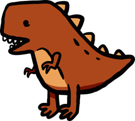 Poster - T rex for cute dinosaur illustration theme for kids design element