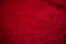 Red Velvet Fabric Texture Used As Background. Empty Red Fabric Background Of Soft And Smooth Textile Material. There Is Space For Text...