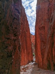 Poster - Vertical shot of the Standley Chasm in Northern territory, Australia