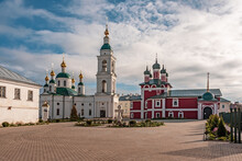 Temple Of Smolensk Icon Of The Mother Of God And Temple Of The Fedorov Icon Of The Mother Of God In The Ancient Russian City Of Uglich. The Bogoyavlensky Monastery.