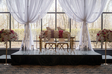 interior of a room for a wedding