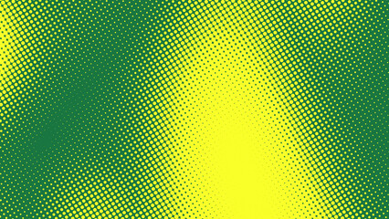 Poster - Dots halftone yellow green color pattern gradient texture  background.