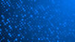 Abstract dot blue pattern gradient texture technology background.