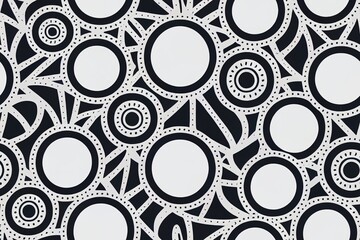 Sticker - Seamless tribal pattern. Grunge texture. Bohemian style print. 2d illustrated illustration.