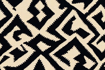 Sticker - Ethnic Aztec abstract ikat art. Seamless motif triangle chevron pattern in tribal, Navajo folk embroidery, and Mexican style. geometric art ornament print.Design for carpet, wallpaper, textile.