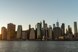 Fototapeta Miasta - Manhattan Skyline during sunset in New York City