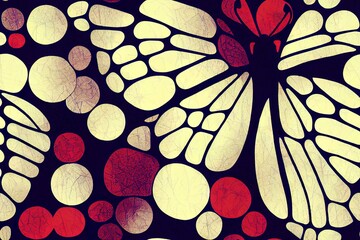 Aufkleber - pattern butterfly graphic design print
