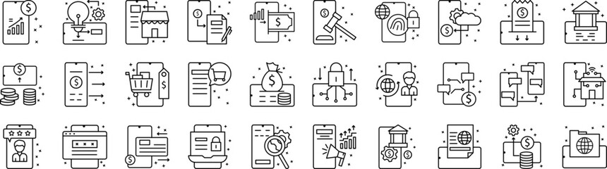 Poster - Mobile payment vector design