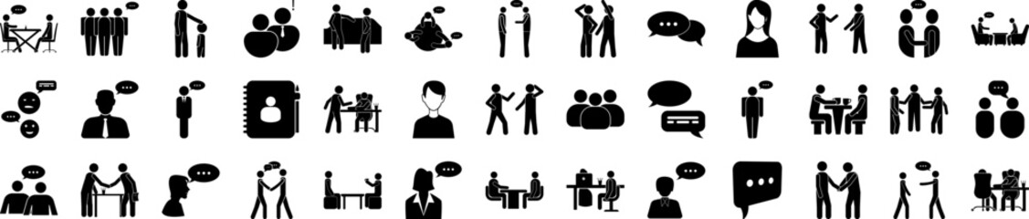 Leinwandbilder - conversation icon collections vector design