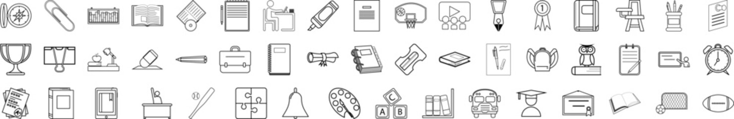 Poster - Education icon collections vector design
