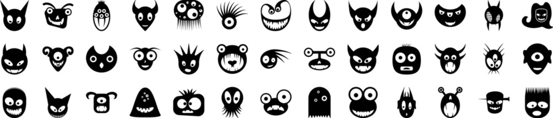 Poster - Monsters vector design