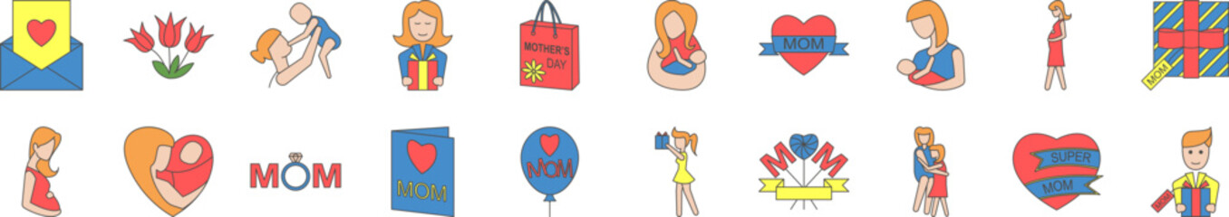 Poster - Mother day vector design