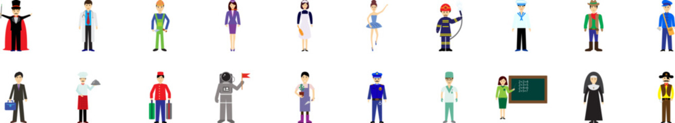 Poster - Professions vector design
