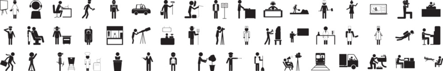 Wall Mural - Professions people vector design