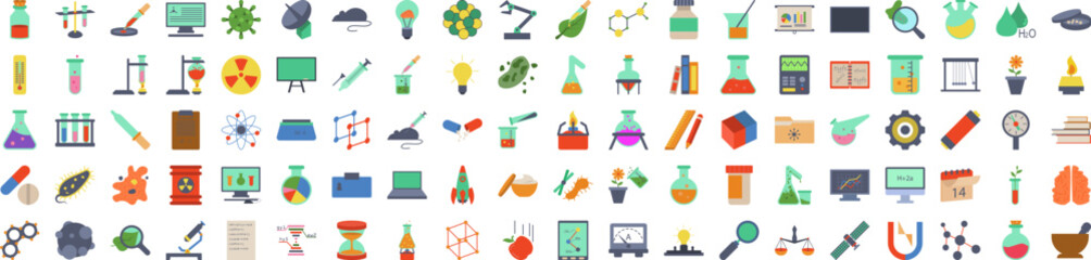 Poster - Science icon collections vector design