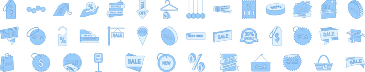 Poster - Sale icon collections vector design