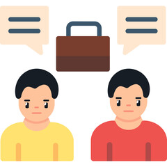 Sticker - Business Dialog Icon