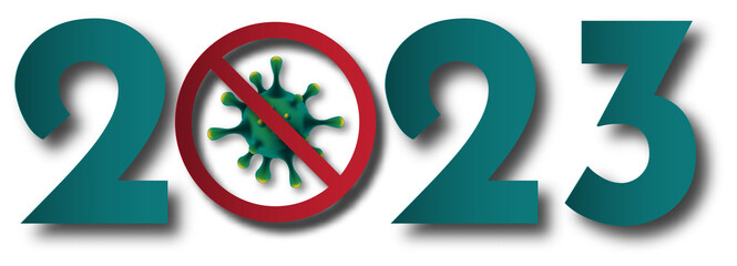 Sticker - 2023 happy new year. 2023 PNG Transparent Images. 3d minimal style. PNG. greeting card.