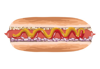 Poster - delicious hot dog