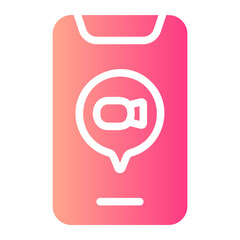 video call gradient icon