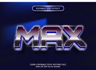 Poster - Luxury max text effect. editable font effect