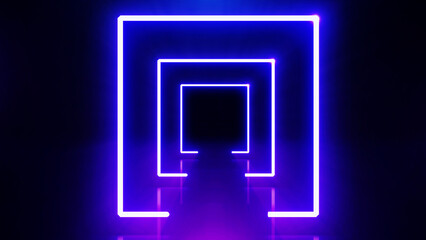 Wall Mural - abstract sci-fi retro style of the 80s. laser neon bright background. design for banners advertising