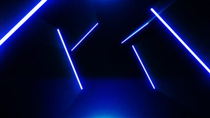 Wall Mural - abstract sci-fi retro style of the 80s. laser neon bright background. design for banners advertising