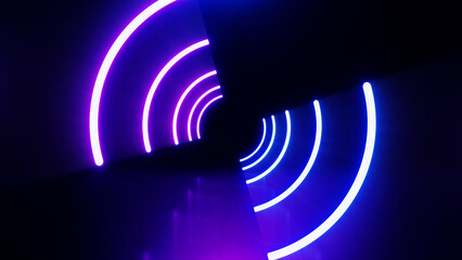 Wall Mural - abstract sci-fi retro style of the 80s. laser neon bright background. design for banners advertising