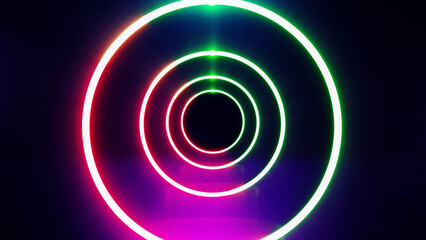 Wall Mural - abstract sci-fi retro style of the 80s. laser neon bright background. design for banners advertising