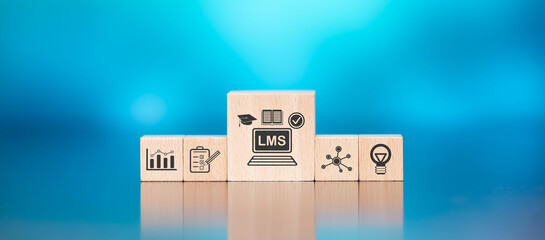 Canvas Print - Concept of lms