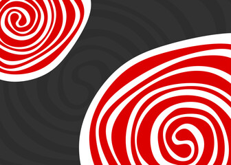 Poster - Abstract background with swirl line pattern and with some copy space area