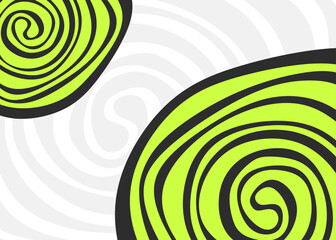 Poster - Abstract background with swirl line pattern and with some copy space area