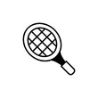 © Javid Ali - Racket icon set. Sport vector collection. Tennis racket vector icon black classic illustration. Racket icon for tennis and badminton