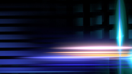 Poster - Luminous technological abstract background. Digital technologies, cloud computing, digital future. 3d illustration