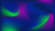 Abstract blurred gradient background in blue purple green colors