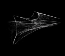 White Spiderweb On On Black Grunge Background, Cobweb Scary Frames. Royalty High-quality Free Stock Photo Image Of Real Creepy Spider Webs Silhouette Isolated On Spooky Halloween Backgrounds