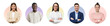 Profile pictures and portraits of faces, business team of people for userpic