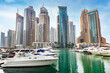 © Photocreo Bednarek - Dubai marina with yachts in UAE