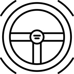 Sticker - Steering Wheel Icon