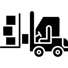 Wall Mural - Forklift Icon