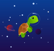 Ittle Turtle Went Into Space