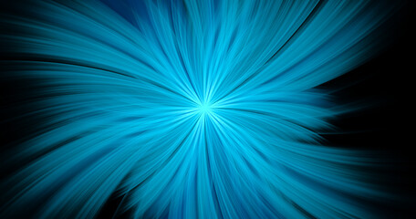 Poster - Fractal spiral. Abstract fractal patterns and shapes. Dynamic flowing natural forms.